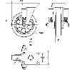 RUEDA GIRATORA PLACA 10HLSE200-DEB SUSPENSION GOMA NEGRA ELASTICA EJE BOLAS