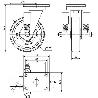 RUEDA GIRATORA PLACA 10HLSE200-FTB SUSPENSION NYLON BLANCO EXTRAF.EJE BOLAS