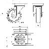 RUEDA GIRATORA PLACA INOX.10ZVLI100-PGZR POLIAMIX-GOMA GRIS INYECT.RODILLOS