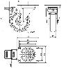 RUEDA GIRATORA PLACA FR.INOX.10ZVLIFD100-PGZN POLIAMIX-GOMA GRIS INYECT.LISO
