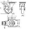 RUEDA GIRATORA PLACA FR.INOX.10ZVLIFD100-PGZR POLIAMIX-GOMA GRIS INYECT.RODIL