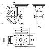 RUEDA GIRATORA PLACA FR.INOX.10ZVIFD100-PGZN POLIAMIX-GOMA GRIS INYECT.LISO