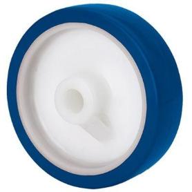 RUEDA POAR200-20-60 POLIAMIX BLANC.Y BANDA POLIUR.AZUL(COJ.ROD.INOX)