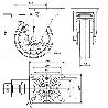 RUEDA GIRATORA PLACA FR.INOX.10ZVIFD150-POLR POLIAMIX BLANC-POLIUR.MARRON ROD
