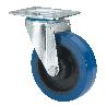 RUEDA GIRATORA PLACA 10ZVL80-PGMR POLIAMIX-GOMA AZUL EJE RODILLOS