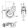 RUEDA GIRATORA ESP.LISA M11X30 FR.30HPCFN100CP-PLGIC POLIAMIX-G.GR.ANTIES.LIS