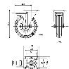 RUEDA GIRATORA PLACA FRENO 10ZVFD200-RILR METALICO-NEUMATICA GRIS RODILLOS
