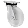 RUEDA GIRATORA PLACA 10SLR200-FT NYLON BLANCO EXTRAFUERTE EJE LISO