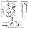 RUEDA GIRATORA PLACA FRENO 10SLRFD200-FTB NYLON BLANCO EXTRAFUERTE EJE BOLAS