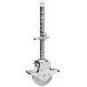 RUEDA GIRATORA ESPIGA ROSCADA M40X500 FR.50TCFD200-TN NYLON BLANCO EJE LISO