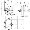 RUEDA GIRATORA PLACA MEC.DIR.10HLGMD150-FT NYLON BLANCO EXTRAFUERT(DOBLE)LISO
