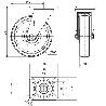 RUEDA GIRATORA PLACA 4MM 10ZVR200-FTB NYLON BLANCO EXTRAFUERTE EJE BOLAS