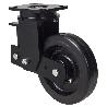 RUEDA GIRATORA PLACA(ANCHA)10HLSBA250-HGB SUSPENSION GOMA NEGRA NATURAL BOLAS