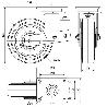 RUEDA GIRATORA PLACA(ANCHA)10HLSBA250-HGB SUSPENSION GOMA NEGRA NATURAL BOLAS