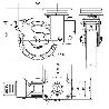 RUEDA GIRATORA PLACA FRENO 10HLSBFN200-HUB SUSPENSION POLIUR.NARANJA BOLAS