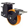 RUEDA GIRATORA PLACA FR.(ANCHA)10HLSBAFN250-HUB SUSPENSION POLIUR.NARAN.BOLAS