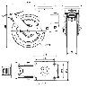 RUEDA GIRATORA PLACA FR.(ANCHA)10HLSBAFN250-HUB SUSPENSION POLIUR.NARAN.BOLAS