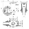 RUEDA GIRATORA PLACA 10HLSB160-DEB SUSPENSION GOMA NEGRA ELASTICA EJE BOLAS