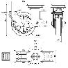 RUEDA GIRATORA PLACA FR.10HLSBFN200-DEB SUSPENSION GOMA NEGRA ELASTICA BOLAS