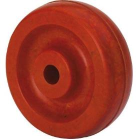 RUEDA TD200-20-60 RESINA MARRON EJE LISO