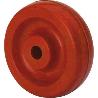 RUEDA TD200-20-60 RESINA MARRON EJE LISO