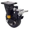 RUEDA GIRATORA PLACA FR.10HLSEFN160-DEB SUSPENSION GOMA NEGRA ELASTICA BOLAS