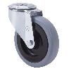 RUEDA GIRATORA AGUJERO M12 20ZVL80CP-PGASB POLIAMIX-GOMA GRIS EJE BOLAS