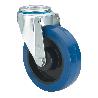 RUEDA GIRATORA AGUJERO M12 20ZVL80-PGMR POLIAMIX-GOMA AZUL EJE RODILLOS