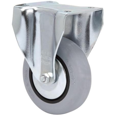 RUEDA FIJA  17BH60CP-PGIA POLIAMIX-GOMA GRIS EJE LISO