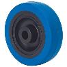 RUEDA PGMB200-20-60 NUCLEO POLIAMIX Y BANDA GOMA AZUL EJE BOLAS