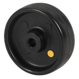 RUEDA UTC200-20-60 POLIAMIX NEGRO CONDUCTIVO EJE LISO