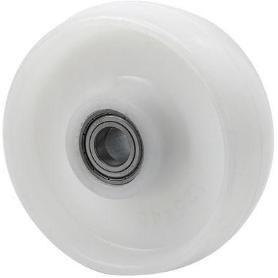 RUEDA TNB180-20-50 NYLON BLANCO EJE BOLAS