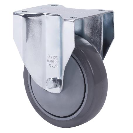 RUEDA FIJA  17ZVL125CP-PUISB POLIP.-POLIUR.GRIS EJE BOLAS