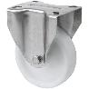 RUEDA FIJA  INOX.17ZVLI125-UTR POLIAMIX BLANCO EJE RODILLOS
