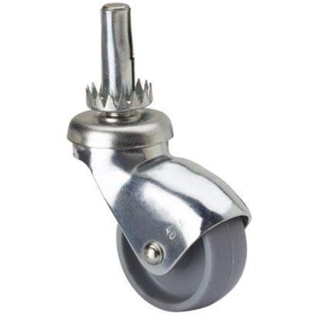 RUEDA GIRATORA ESP.LISA M10X33 CAPUCHON P/MADERA 40HSR30-BP PLASTICO GR.LISO