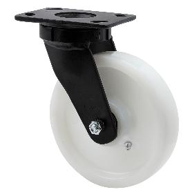 RUEDA GIRATORA PLACA 10GT200-FT NYLON BLANCO EXTRAFUERTE EJE LISO