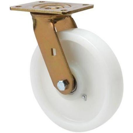 RUEDA GIRATORA PLACA 10SL100-FTB NYLON BLANCO EXTRAFUERTE EJE BOLAS