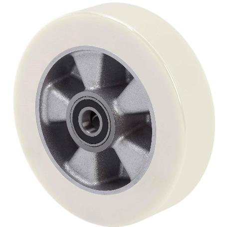 Rueda ausb160-20-60 nucleo alum.y banda poliur.blanco velocidbolas