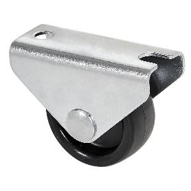 RUEDA FIJA  416-030-2 POLIAMIX NEGRO EJE LISO