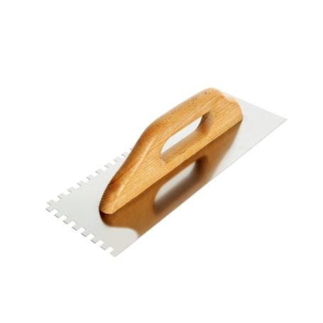 LLANA 480X130 TALOCHA INOXIDABLE DENTADA 10X10 MM MANGO MADERA EBERTOOLS BASIC