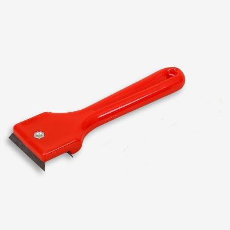 RASCAVIDRIOS 63 MM ANCHO MANGO PVC ROJO EBERTOOLS