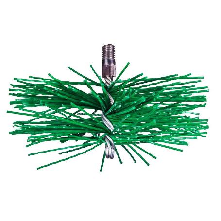 CEPILLO DESHOLLINADOR CHIMENEAS 150 MM PVC VERDE EBERTOOLS