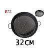 32 CMS CAZUELA ESMALTADA NEGRA CON PUNTOS ESPECIAL PARA COCINAR AL HORNO VAELLO