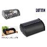 PANERA GUARDAPAN METALICA NEGRA CON TAPA BASCULANTE 43.5X27.5X18.5 CMS QUTTIN