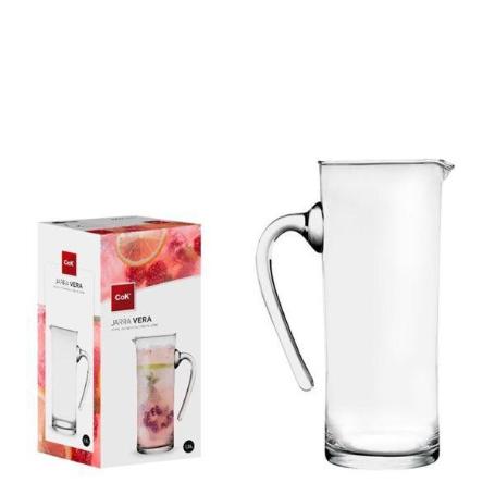 1,5 LTS. JARRA CRISTAL RECTA VIDRIO TRANSPARENTE VERA COK 