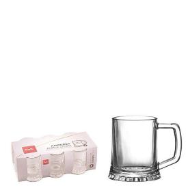 2,2 CLS JARRA LICOR CHUPITO AMBERES CRISTAL REFORZADO - CAJA 6 UNIDADES
