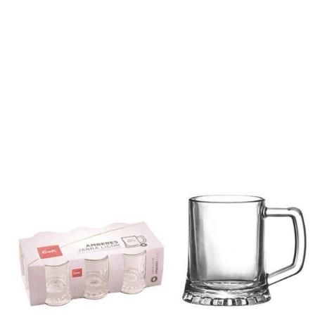 2,2 CLS JARRA LICOR CHUPITO AMBERES CRISTAL REFORZADO - CAJA 6 UNIDADES