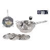 PASAPURES ACERO INOXIDABLE 20 CMS CON 3 DISCOS DESMONTABLES,FACIL LIMPIEZA QUTTIN