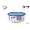 FIAMBRERA TAPPER REDONDO CON TAPA FRIGO 15X6 CMS 820 CC. QUTTIN