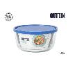 FIAMBRERA TAPER CRISTAL REDONDO CON TAPA 18.3X8.7 CMS 1550 CC. FRIGO QUTTIN